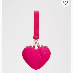 Lululemon Athletica Pink Dual Pouch Wristlet